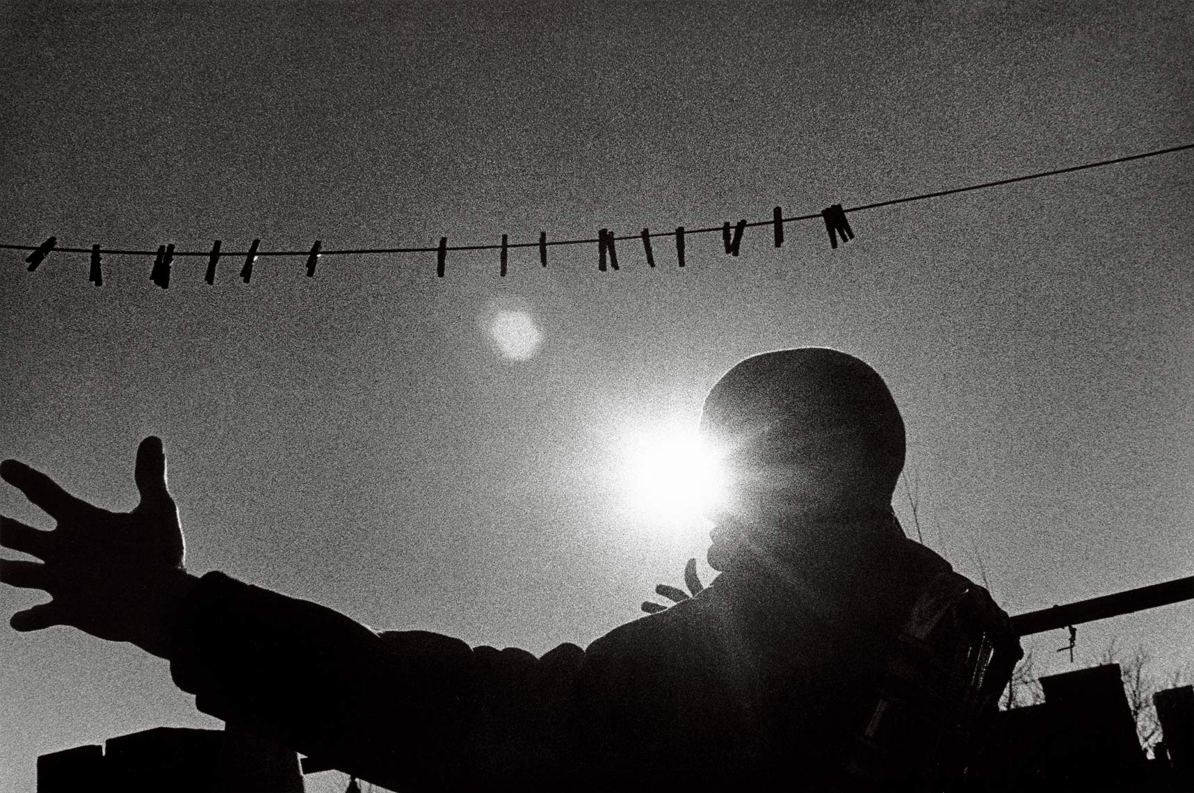 David Lebe; Duane Michals, 1981-B, black and white photograph