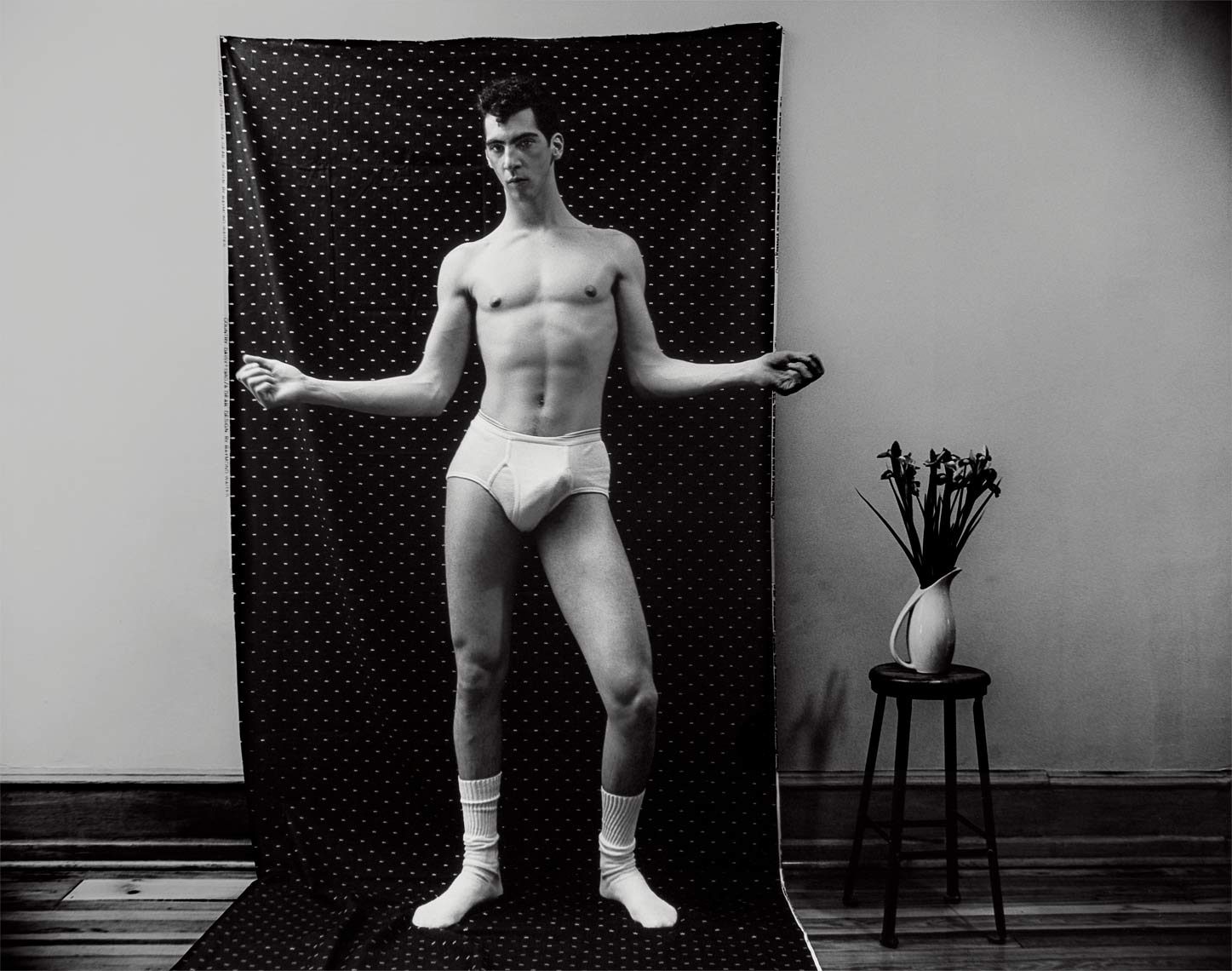 Hard Renato, 1983, male nude, black and white photograph
