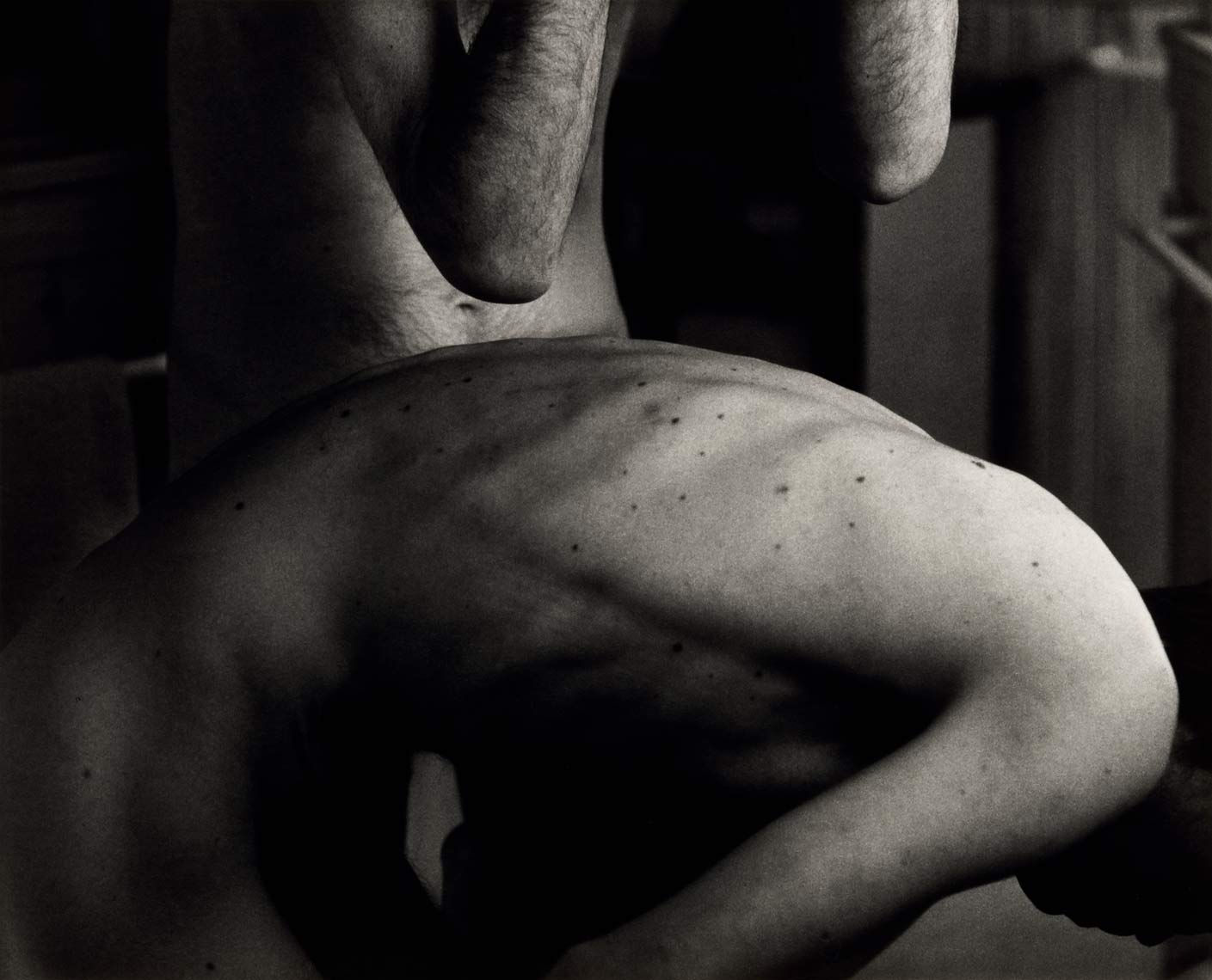 David Lebe; Morning Ritual 19, 1994, black and white photograph about living with AIDS