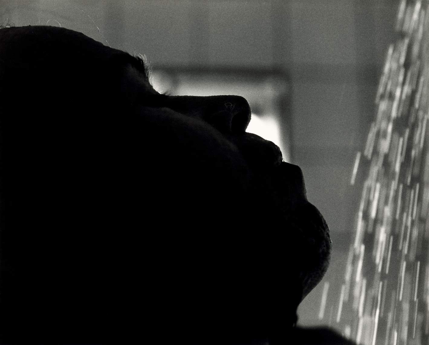 David Lebe; Morning Ritual 2, 1994, black and white photograph about living with AIDS