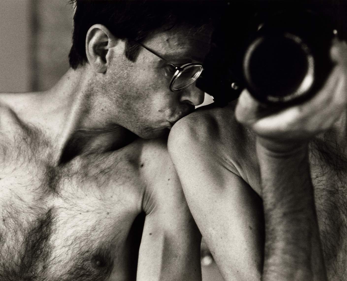 David Lebe; Morning Ritual 28, 1994, black and white photograph about living with AIDS