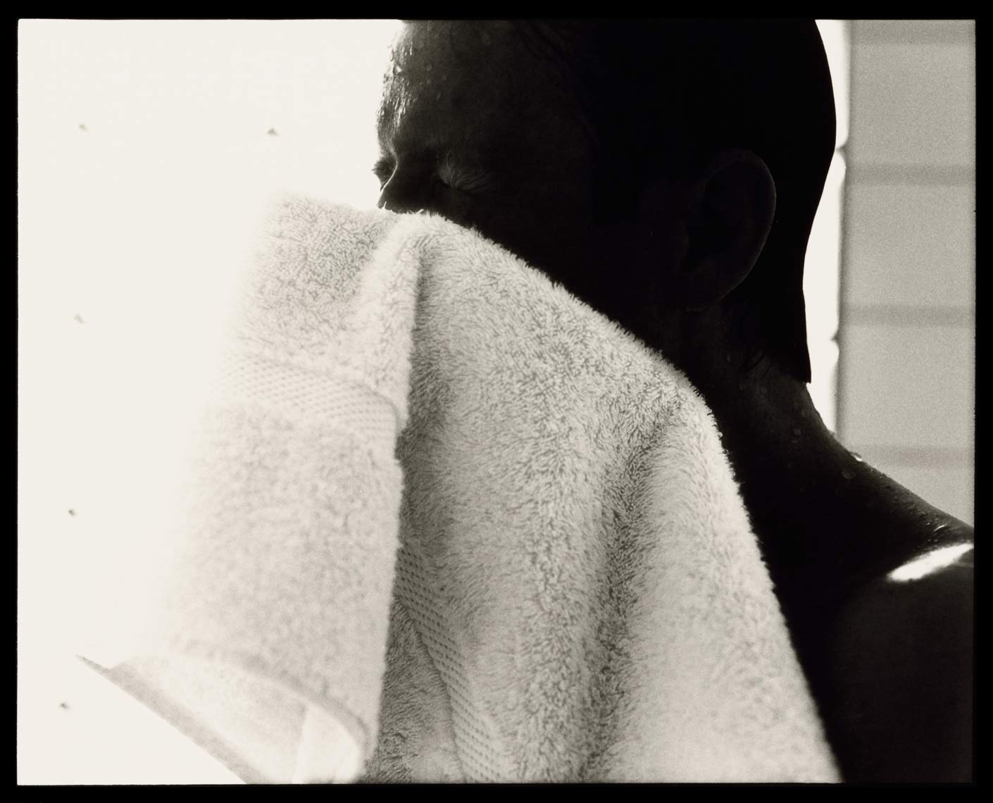 David Lebe; Morning Ritual 7, 1994, black and white photograph about living with AIDS