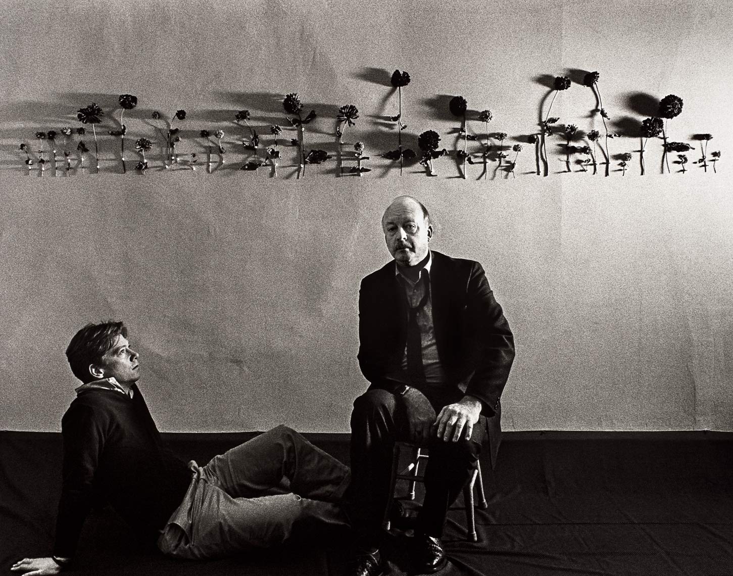 David Lebe; The Poets Jonathan Williams & Tom-Meyer, 1985, black and white photograph