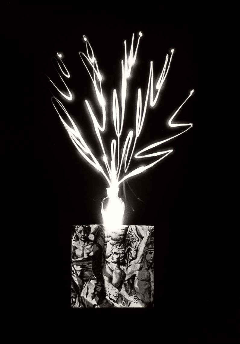 David Lebe; Scribble 24, 1987, light drawing, black and white photograph