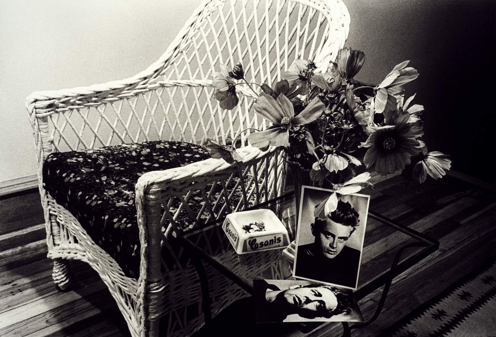 David Lebe; Wicker Chair, 1882, black and white photograph